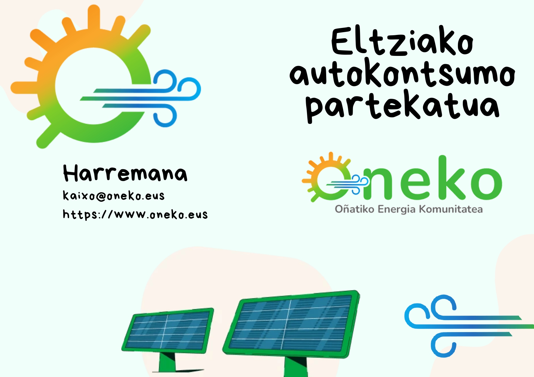 Eltziako proiektuaren diptikoaren kanpoaldea